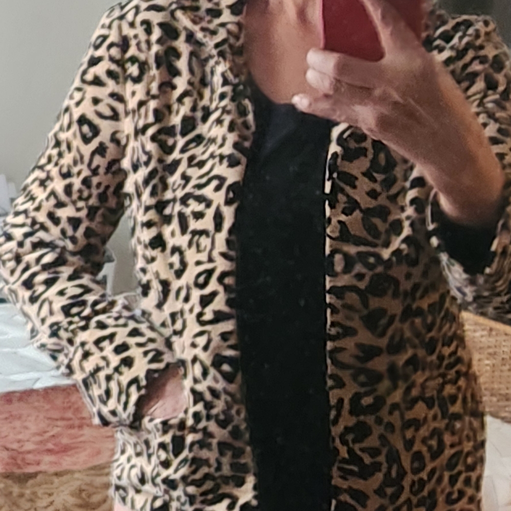 Chico's Animal Print Blazer